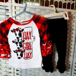 Baby Girl outfit Cows